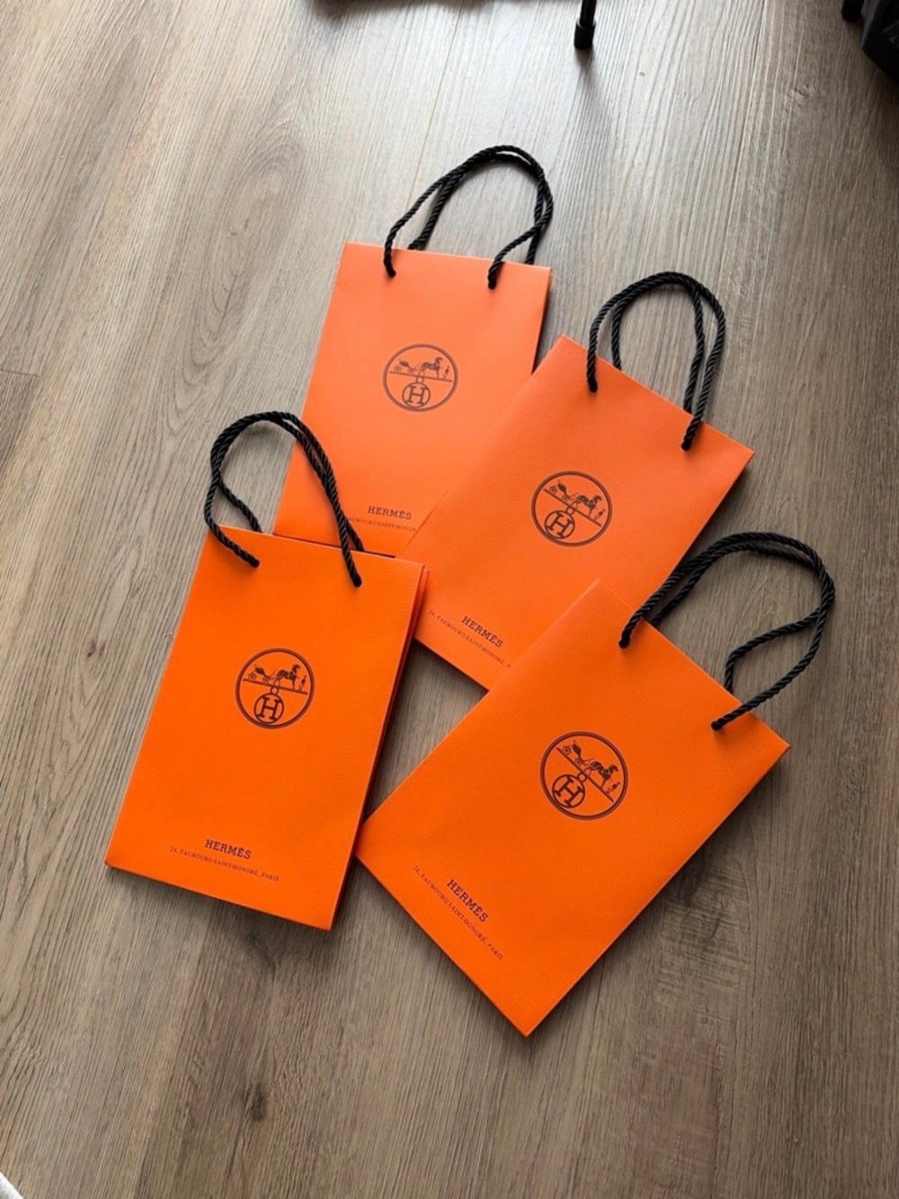 Hermes shopping bags -small- set of 4